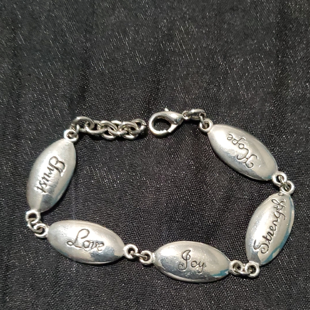 Source Unknown Silver Beaded Bracelet